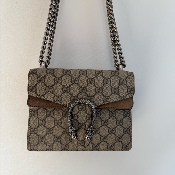 Gucci Taupe Dionysus GG supreme Shoulder Bag - Picture 6 of 6